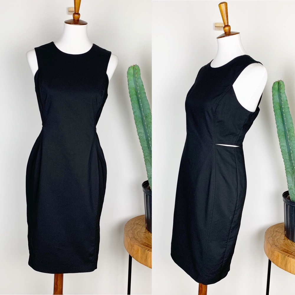 Calvin Klein | Black Side Cut Out Sheath Dress SIZE 10